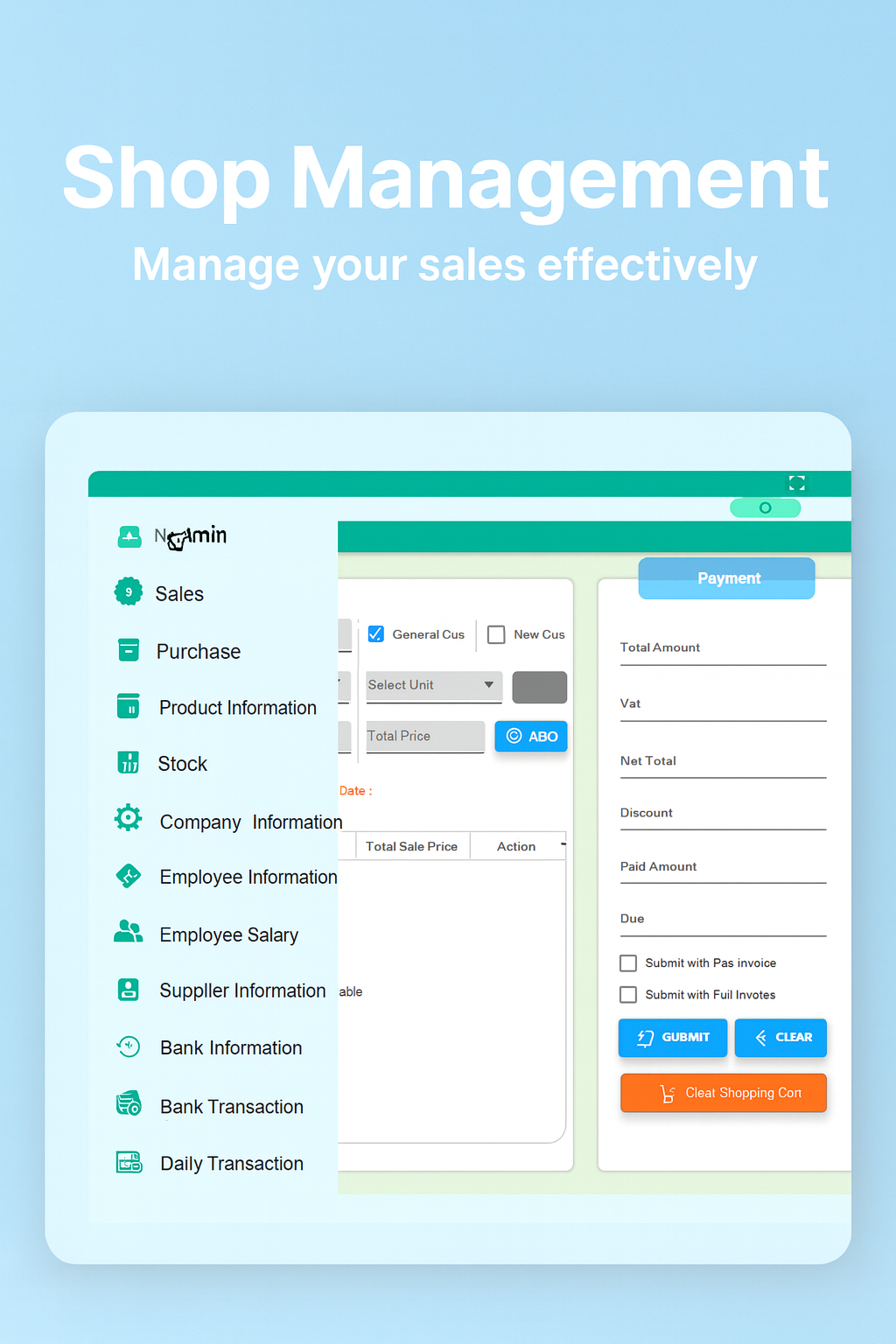 Enterprise Shop Management Suite