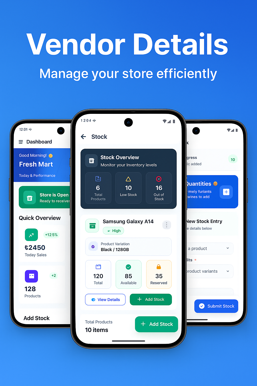 Vendor Management Mobile Platform